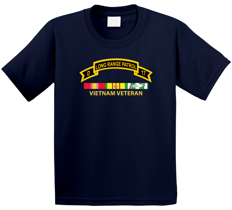 Army - Troop D 17th Cav Long Range Patrol Vietnam Vet W Vn Svc T Shirt