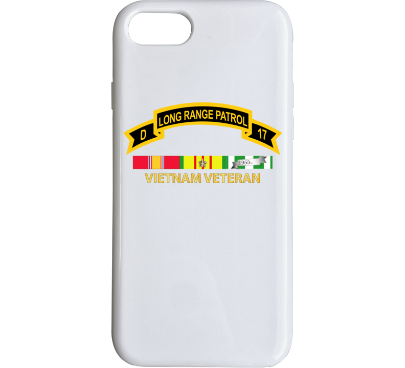 Army - Troop D 17th Cav Long Range Patrol Vietnam Vet W Vn Svc Phone Case