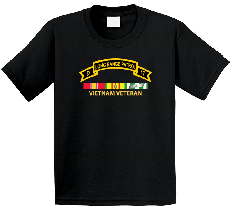 Army - Troop D 17th Cav Long Range Patrol Vietnam Vet W Vn Svc T Shirt