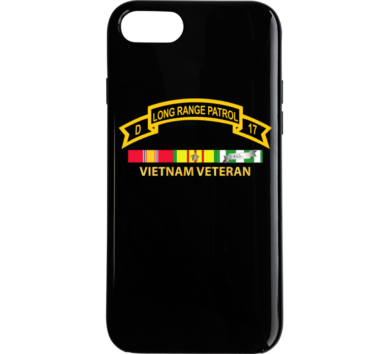 Army - Troop D 17th Cav Long Range Patrol Vietnam Vet W Vn Svc Phone Case