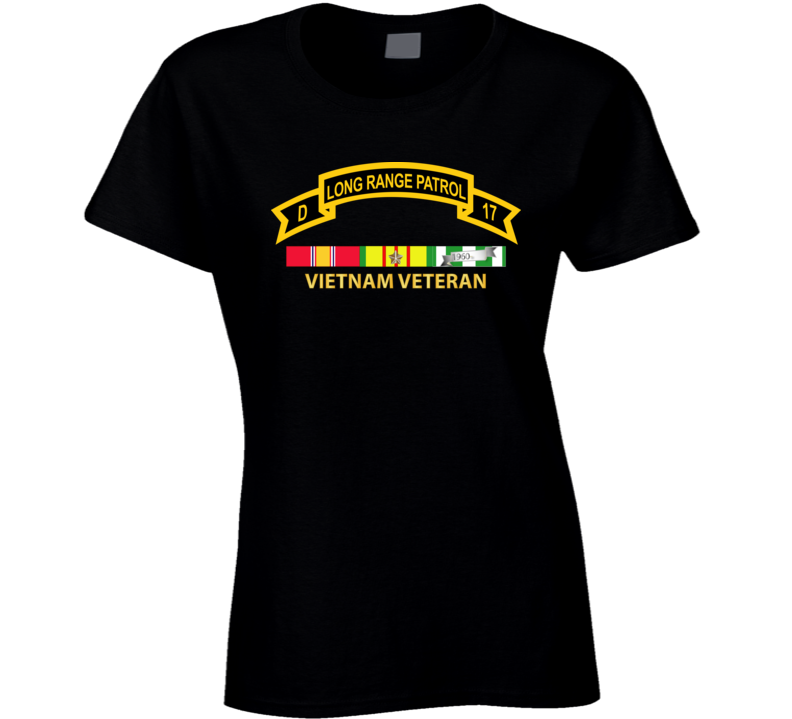 Army - Troop D 17th Cav Long Range Patrol Vietnam Vet W Vn Svc T Shirt