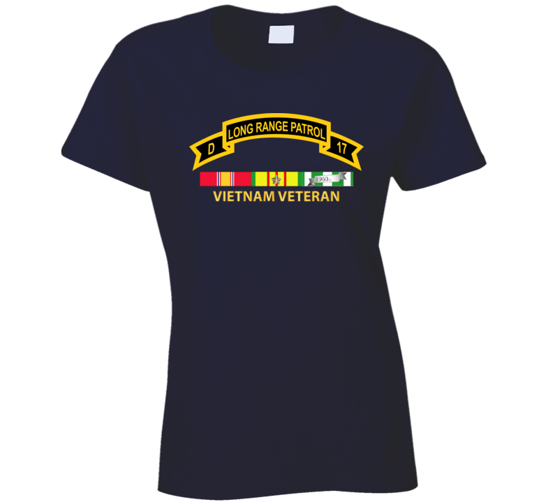 Army - Troop D 17th Cav Long Range Patrol Vietnam Vet W Vn Svc T Shirt