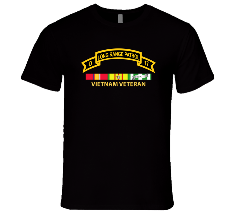 Army - Troop D 17th Cav Long Range Patrol Vietnam Vet W Vn Svc T Shirt