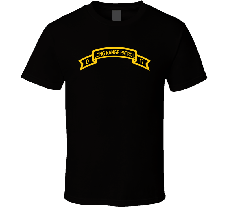 Army - Tab - Troop D 17th Cav Long Range Patrol Wo Txt T Shirt