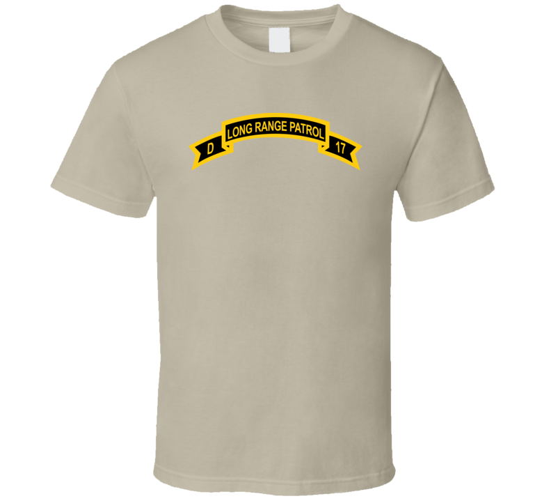 Army - Tab - Troop D 17th Cav Long Range Patrol Wo Txt T Shirt