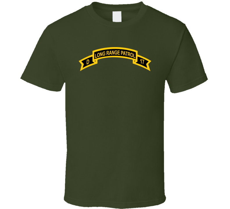 Army - Tab - Troop D 17th Cav Long Range Patrol Wo Txt T Shirt