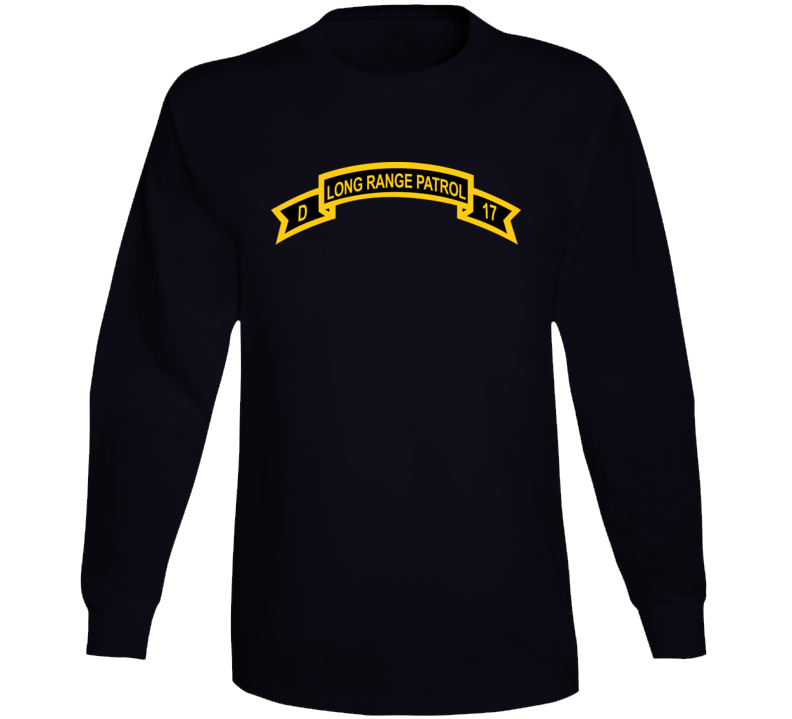 Army - Tab - Troop D 17th Cav Long Range Patrol Wo Txt Long Sleeve