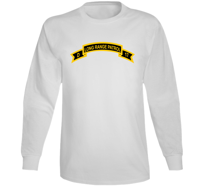 Army - Tab - Troop D 17th Cav Long Range Patrol Wo Txt Long Sleeve