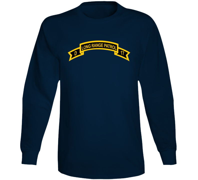 Army - Tab - Troop D 17th Cav Long Range Patrol Wo Txt Long Sleeve