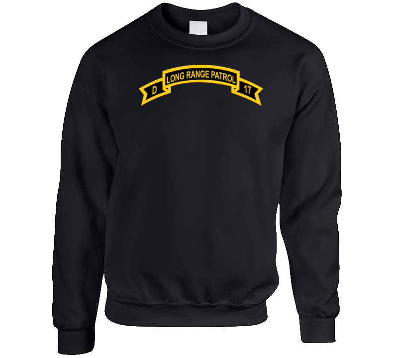 Army - Tab - Troop D 17th Cav Long Range Patrol Wo Txt Crewneck Sweatshirt