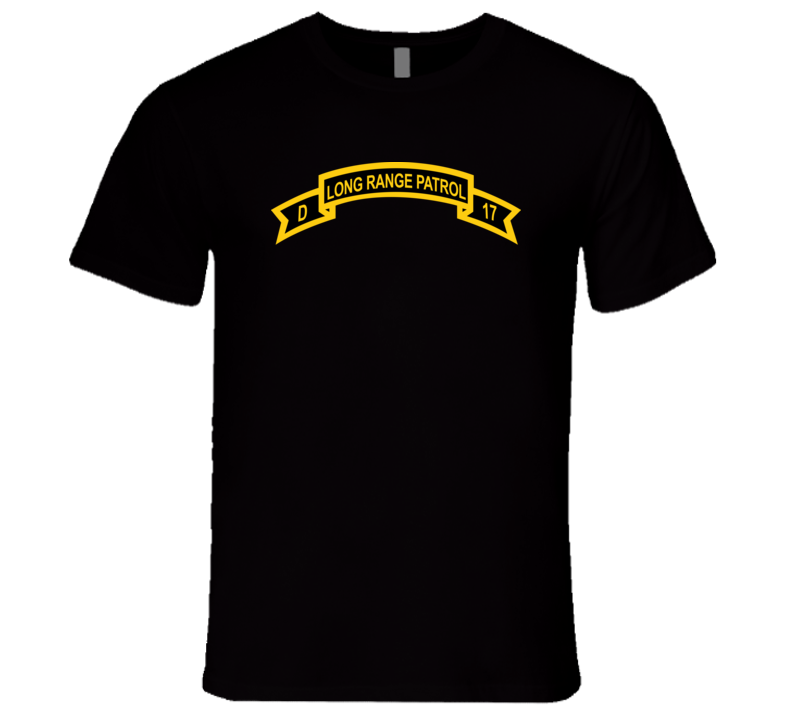 Army - Tab - Troop D 17th Cav Long Range Patrol Wo Txt T Shirt