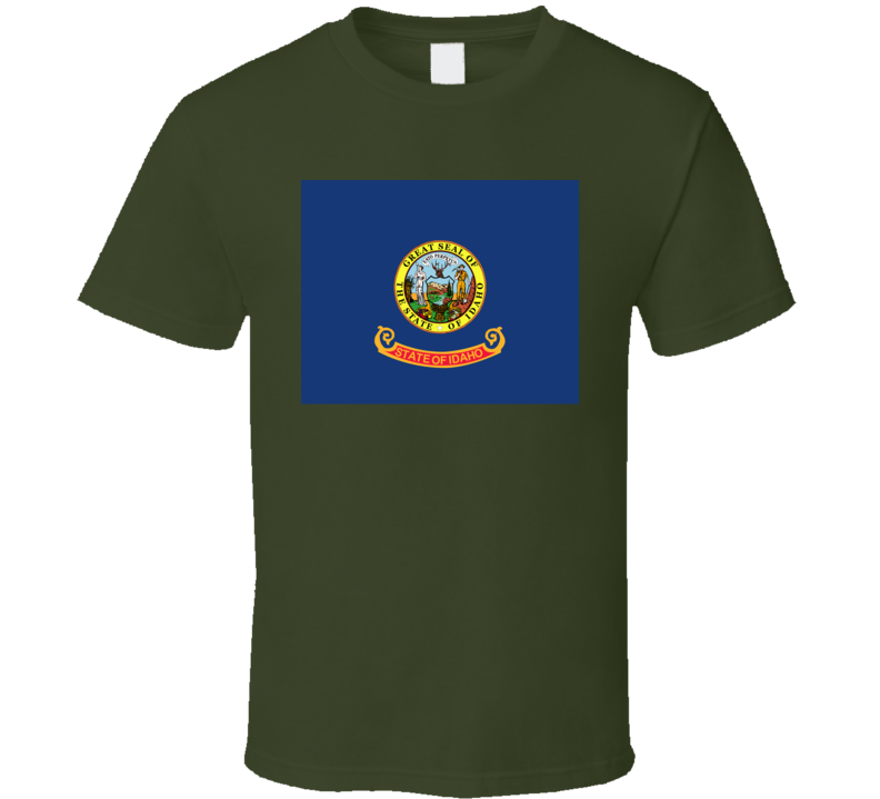 Flag - Idaho Wo Txt T Shirt