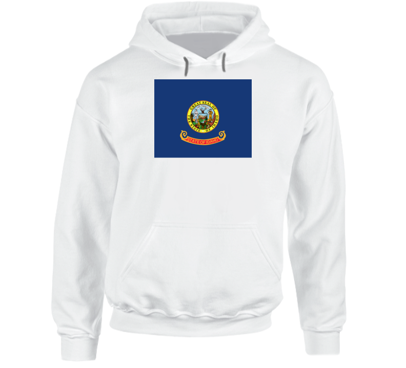 Flag - Idaho Wo Txt Hoodie