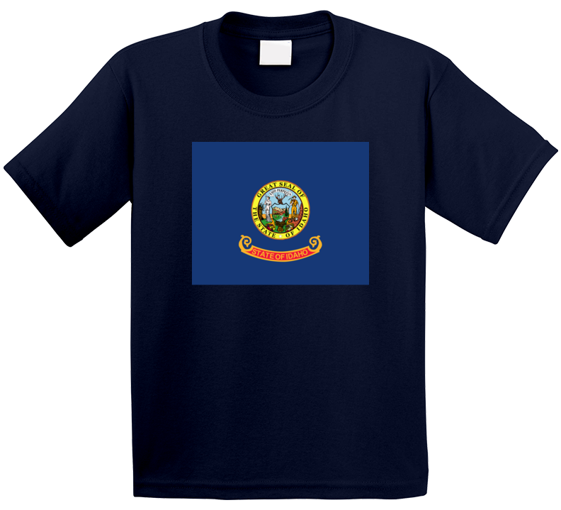 Flag - Idaho Wo Txt T Shirt
