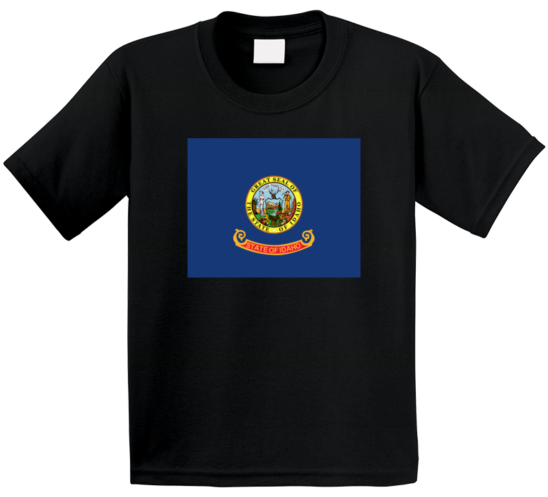 Flag - Idaho Wo Txt T Shirt