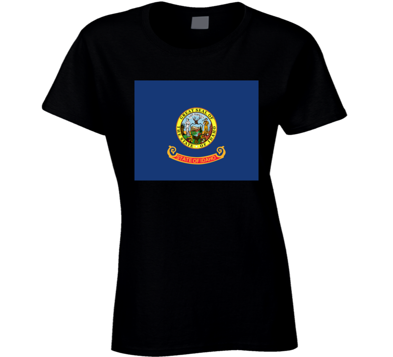 Flag - Idaho Wo Txt T Shirt