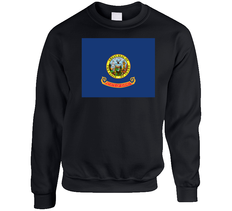 Flag - Idaho Wo Txt Crewneck Sweatshirt