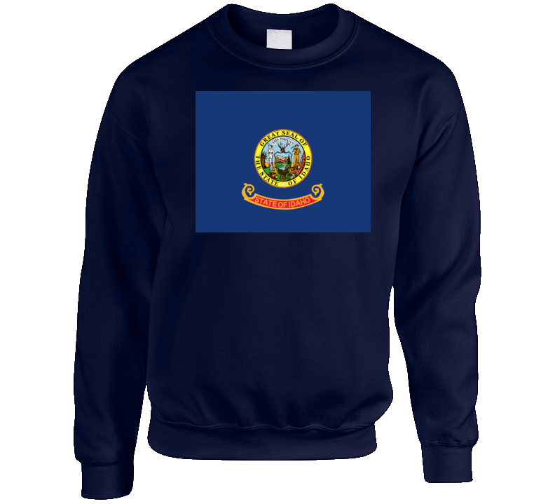 Flag - Idaho Wo Txt Crewneck Sweatshirt