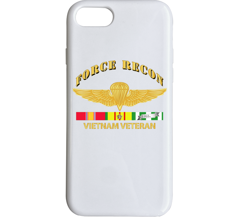 Usmc - Force Recon Wings Vietnam Vet W Vn Svc Phone Case