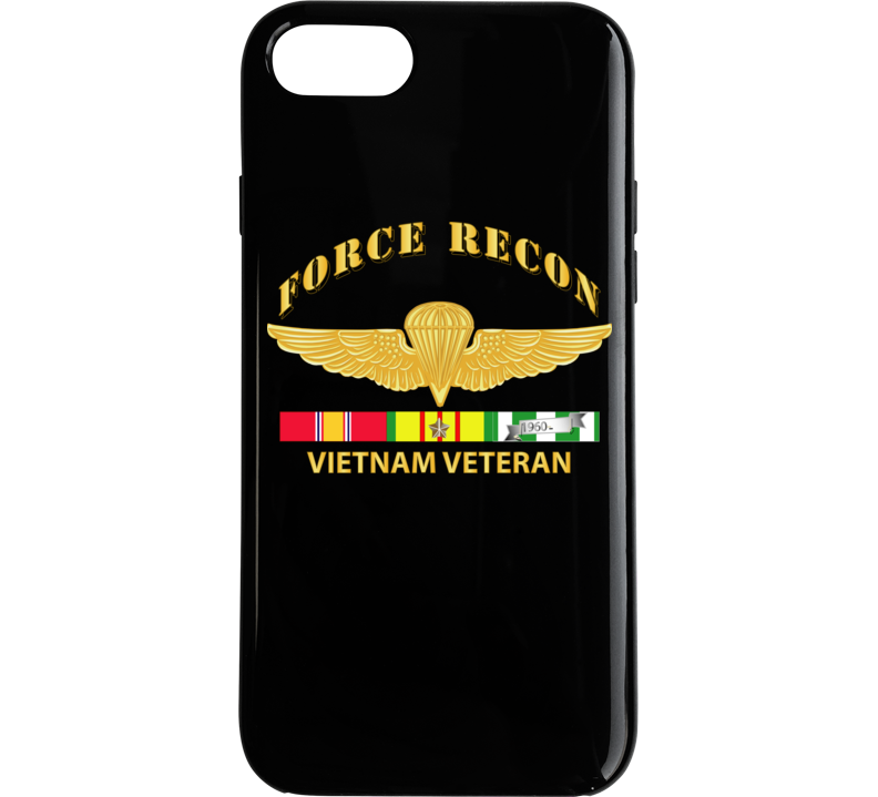 Usmc - Force Recon Wings Vietnam Vet W Vn Svc Phone Case