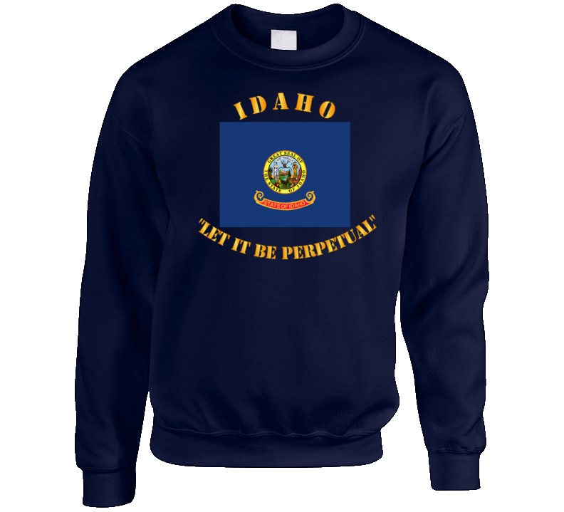 Flag - Idaho - Let It Be Perpetual Crewneck Sweatshirt