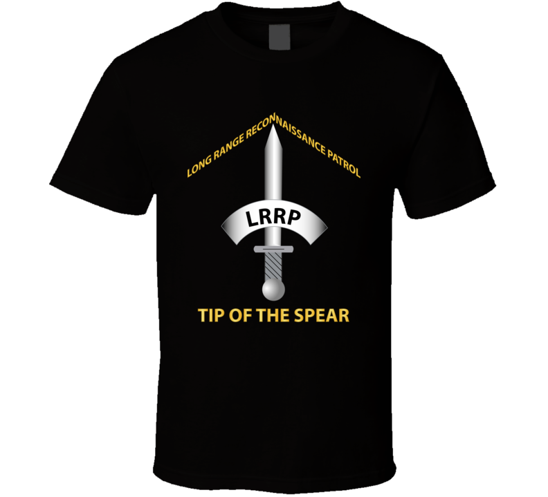 Army - Badge - Lrrp - Tip Of The Spear T Shirt