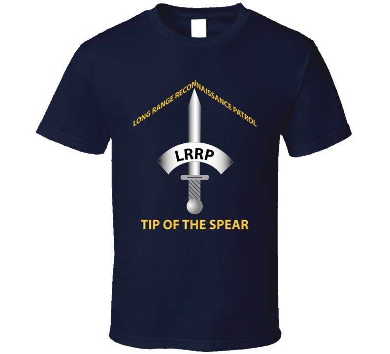 Army - Badge - Lrrp - Tip Of The Spear T Shirt