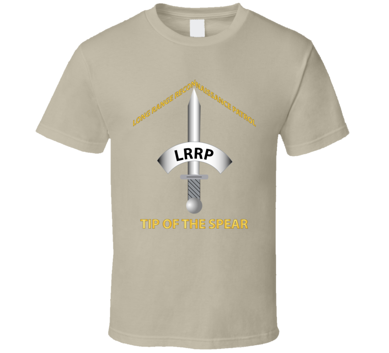 Army - Badge - Lrrp - Tip Of The Spear T Shirt