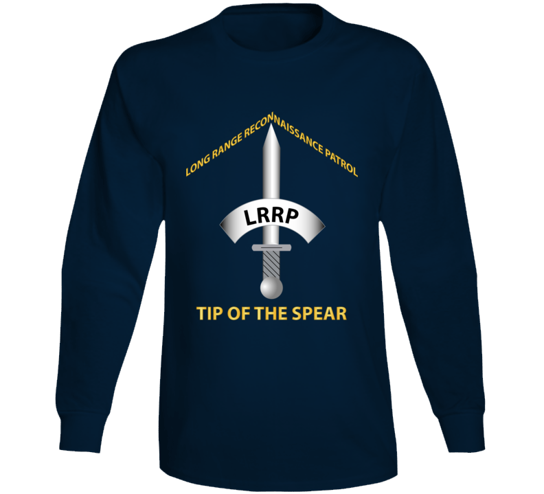 Army - Badge - Lrrp - Tip Of The Spear Long Sleeve