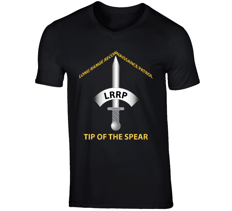 Army - Badge - Lrrp - Tip Of The Spear T Shirt