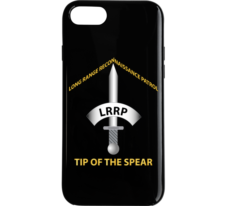 Army - Badge - Lrrp - Tip Of The Spear Phone Case