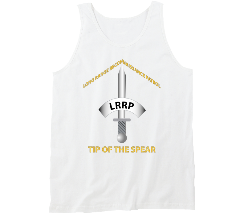 Army - Badge - Lrrp - Tip Of The Spear Tanktop