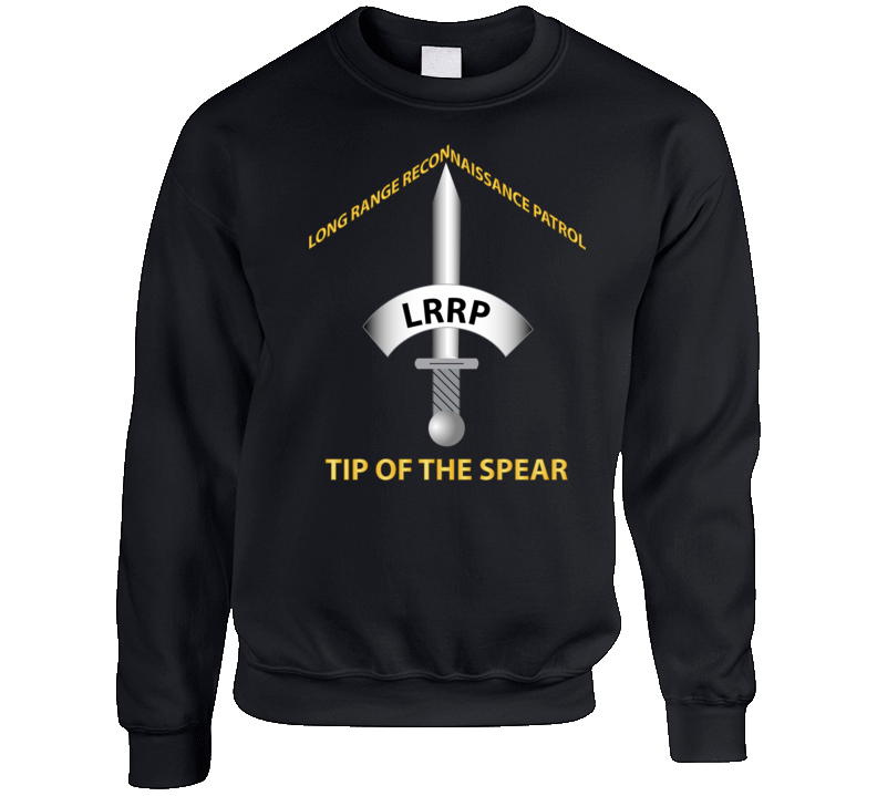 Army - Badge - Lrrp - Tip Of The Spear Crewneck Sweatshirt