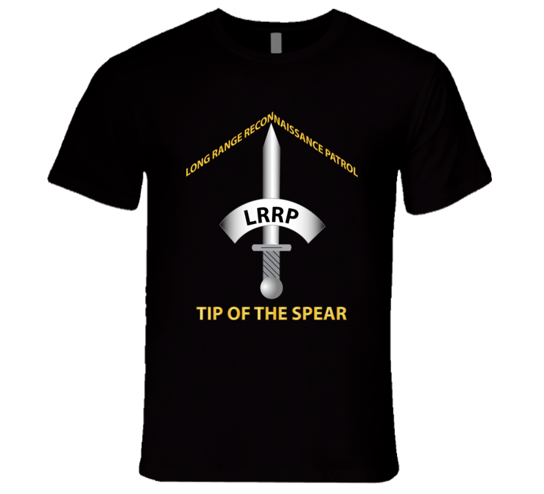 Army - Badge - Lrrp - Tip Of The Spear T Shirt