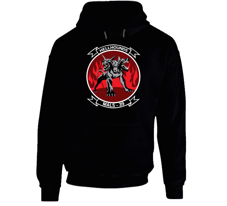 Usmc - Marine Aviation Logistics Squadron 39 - Mals 39 - Hellhounds - Wo Txt Hoodie