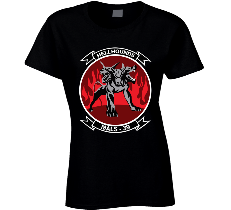 Usmc - Marine Aviation Logistics Squadron 39 - Mals 39 - Hellhounds - Wo Txt T Shirt