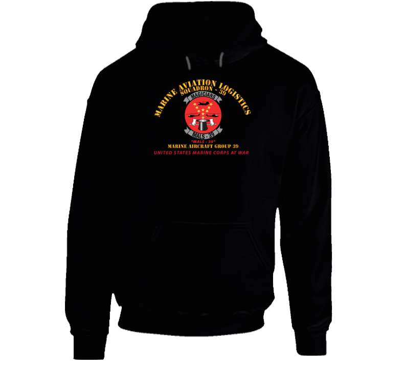 Usmc - Marine Aviation Logistics Squadron 39 - Mals 39 - Magicians Hoodie