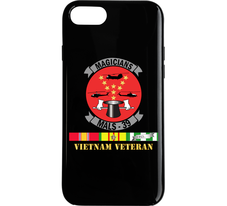 Usmc - Marine Aviation Logistics Squadron 39 - Mals 39 - Magicians Viet Vet W Svc Wo Txt Phone Case