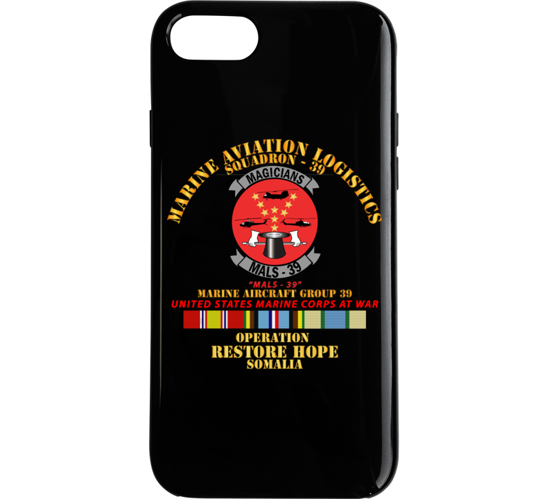 Usmc - Marine Aviation Logistics Squadron 39 - Mals 39 - Magicians -  Opn Restore Hope Solmalia W Svc Phone Case