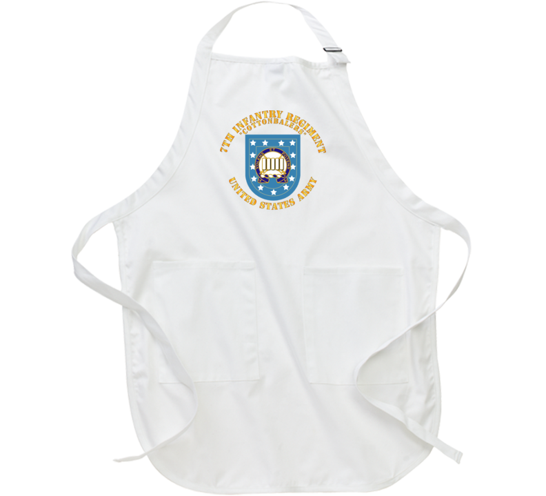 Army - 7th Infantry Regiment - Army Flash W Dui - Cottenbailers Apron