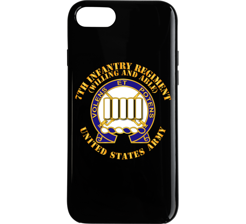 Army - Dui - 7th Infantry Regiment - Willing And Able Phone Case