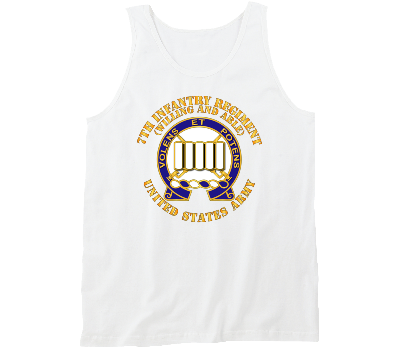 Army - Dui - 7th Infantry Regiment - Willing And Able Tanktop