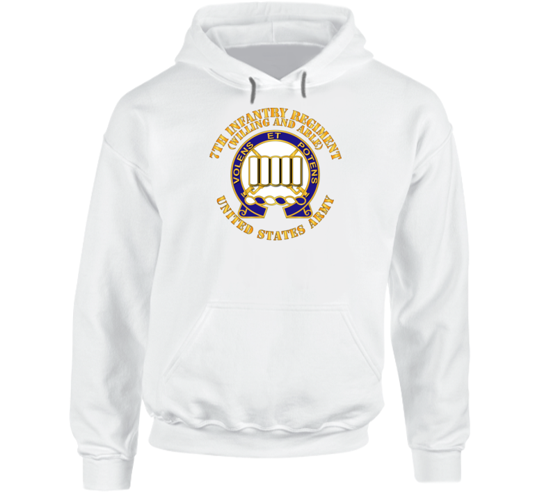 Army - Dui - 7th Infantry Regiment - Willing And Able Hoodie