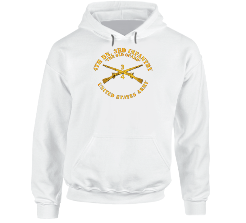 Army - 4th Bn 3rd Infantry Regt - The Old Guard - Infantry Br Hoodie