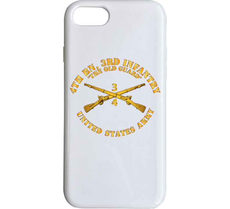 Army - 4th Bn 3rd Infantry Regt - The Old Guard - Infantry Br Phone Case