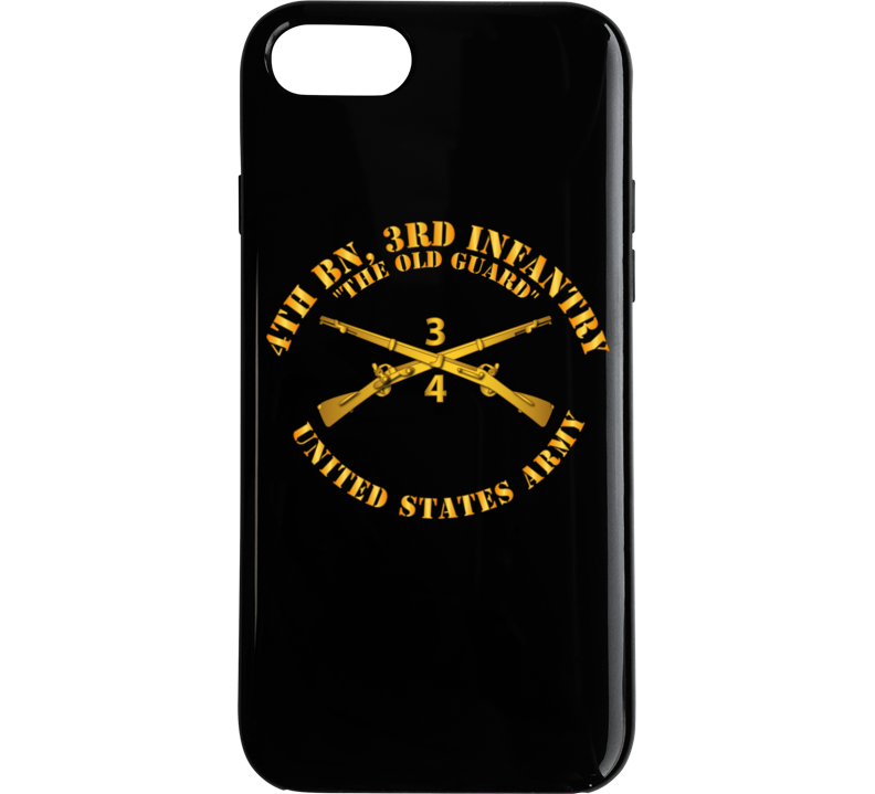 Army - 4th Bn 3rd Infantry Regt - The Old Guard - Infantry Br Phone Case