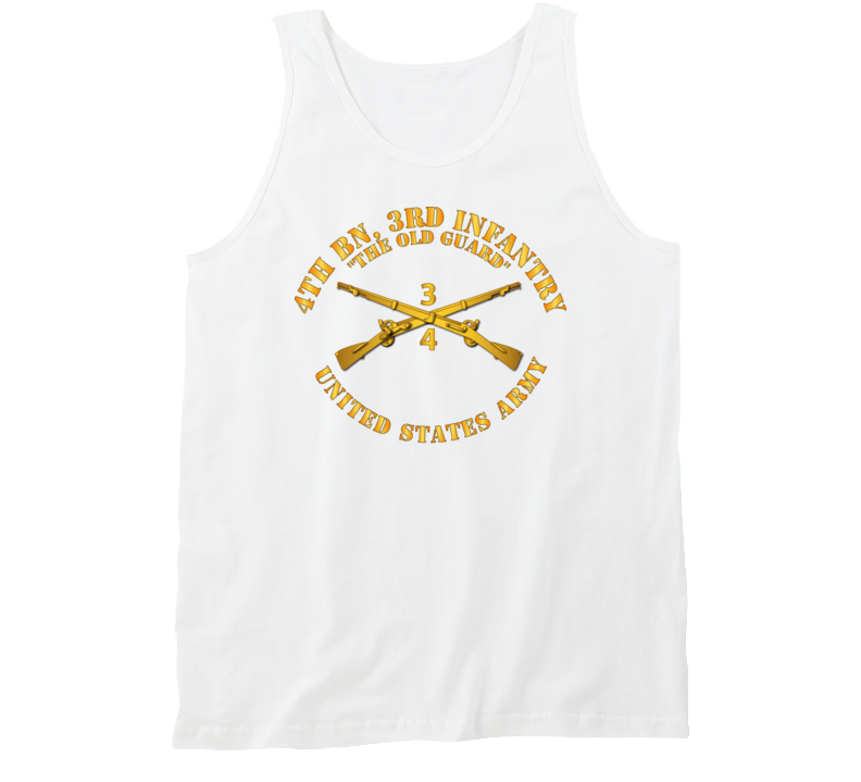 Army - 4th Bn 3rd Infantry Regt - The Old Guard - Infantry Br Tanktop