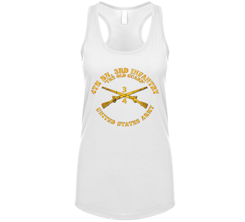 Army - 4th Bn 3rd Infantry Regt - The Old Guard - Infantry Br Ladies Tanktop
