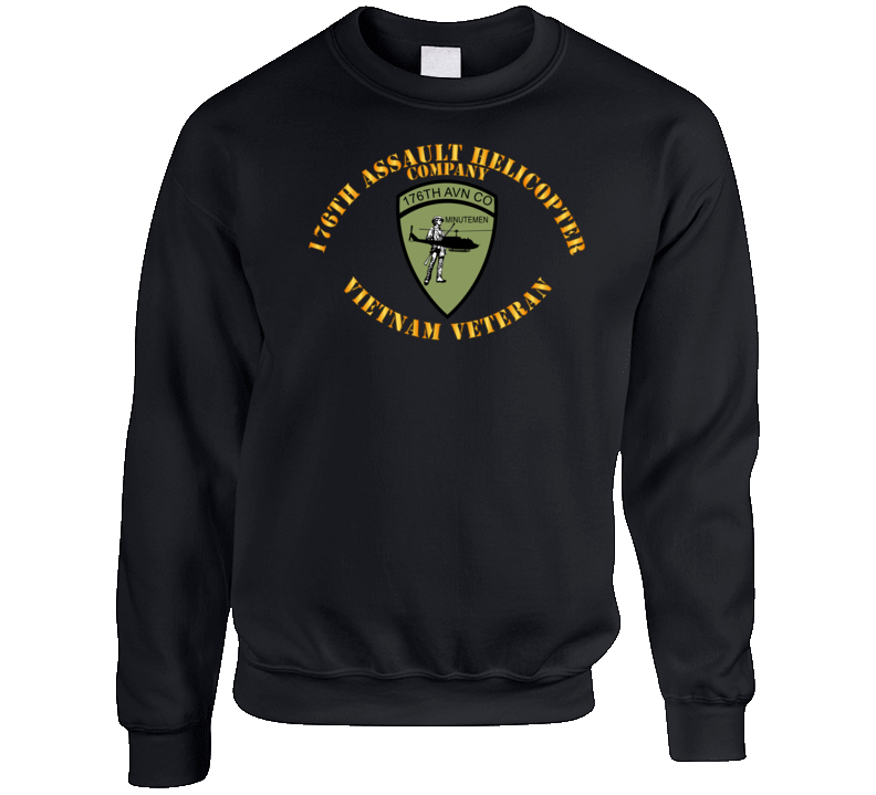 Army - 176th Assault Helicopter Co - Vietnam Vet Crewneck Sweatshirt