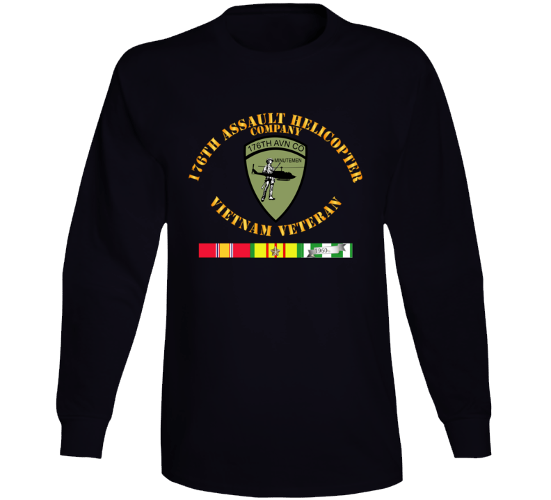 Army - 176th Assault Helicopter Co - Vietnam Vet - Svc Long Sleeve